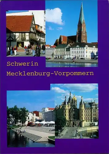 Schwerin Schmiedestraße, Dom, Freitreppe am Pfaffenteich, Schloss 2002