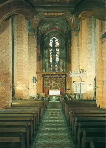 Ansichtskarte Güstrow Pfarrkirche - Triumphkreuz - 1516 1988