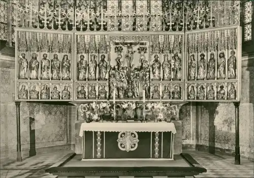 Ansichtskarte Güstrow Dom - Altar um 1500 1978