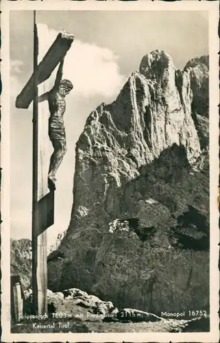 Ansichtskarte Kitzbühel Stripsenjoch und Predigtstuhl 1957