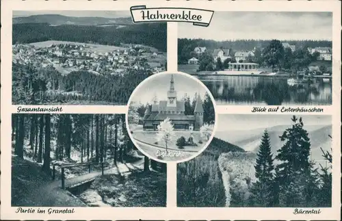 Hahnenklee-Bockswiese-Goslar  Entenhäuschen, Granetalpartie, Bärental 1935