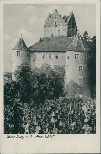 Ansichtskarte Meersburg Altes Schloß / Burg Meersburg 1945