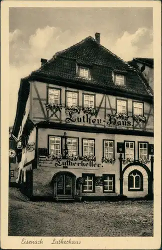 Ansichtskarte Eisenach Lutherhaus 1943