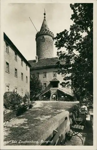 Ansichtskarte Seitenroda Burg Leuchtenburg - Burghof 1932