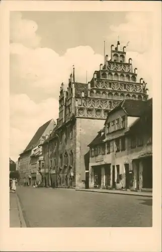 Ansichtskarte Neustadt (Orla) Rathaus 1954