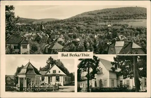 Ansichtskarte Bad Berka Panorama, Kurgebäude 1959