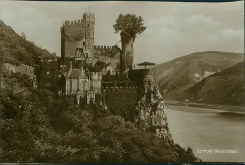 Ansichtskarte Bingen am Rhein Burg / Schloss Rheinstein 1928