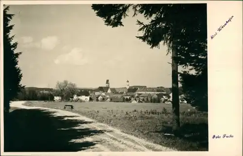 Ansichtskarte Bad Wörishofen Blick vom Waldweg auf die Stadt 1927