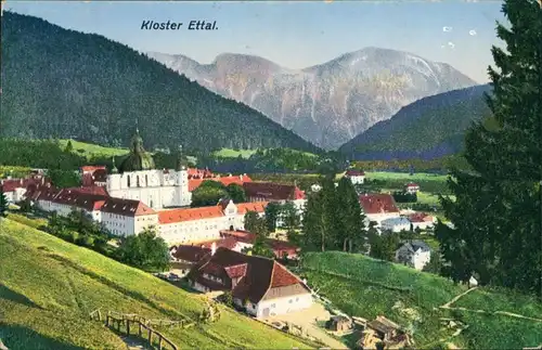 Ansichtskarte Ettal Kloster 1922