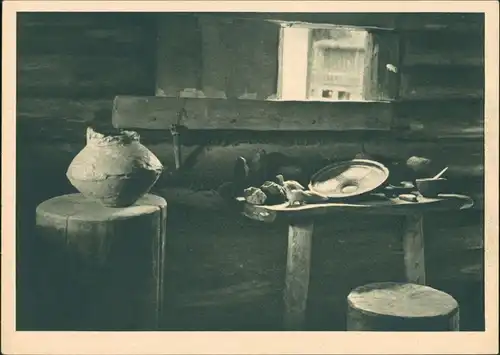 Ansichtskarte Unteruhldingen Im Hause des Töpfers: Arbeitsplatz 1932