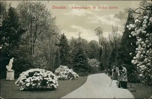 Seevorstadt-Ost/Großer Garten-Dresden Großer Garten - Schmuckplatz 1908