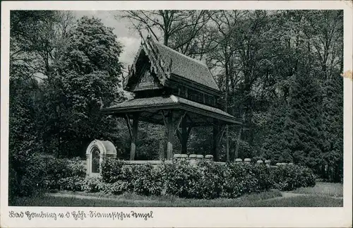 Ansichtskarte Bad Homburg vor der Höhe Parkanlage - Tempel 1939
