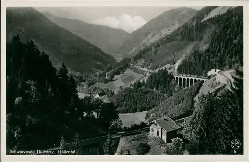 Ansichtskarte Hirschsprung-Breitnau Höllental Schwarzwald - Bahnhof 1932
