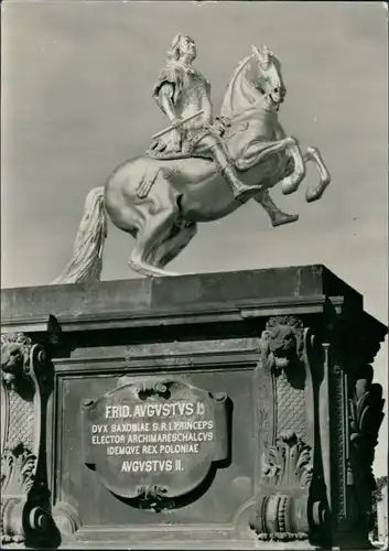 Innere Neustadt-Dresden Denkmal August des Starken (Der Goldene Reiter) 1972