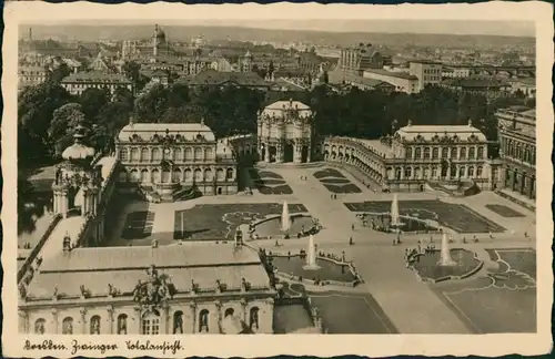 Ansichtskarte Innere Altstadt-Dresden Blick nach Friedrichstadt Yenidze 1930