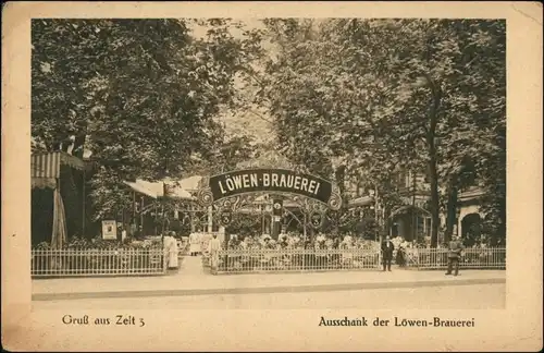 Tiergarten-Berlin In den Zelten Zelt 5 Ausschank Löwenbräu 1918