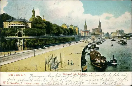 Ansichtskarte Dresden Kgl- Belvedere 1903