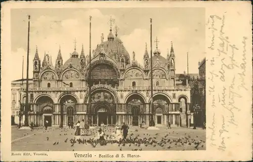 Cartoline Venedig Venezia Markusdom (Basilica di San Marco) 1906