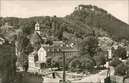 Ansichtskarte Königstein (Sächsische Schweiz) Straßenpartie 1961