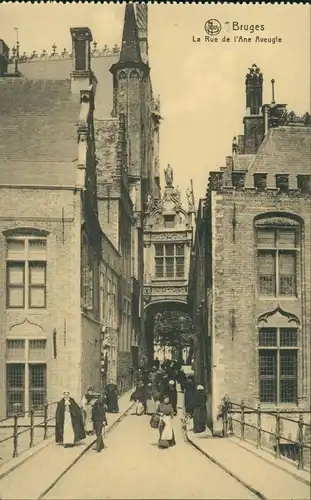 Postkaart Brügge Brugge | Bruges La Rue de Ane Aveugle 1913