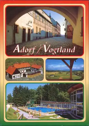 Adorf (Vogtland) Am Freiberger Tor, Klein-Vogtland Lochbauernhof,  Waldbad 1995
