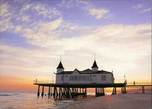 Ahlbeck (Usedom) Seebrücke bei Sonnenuntergang, Sunset, Ostsee 2000