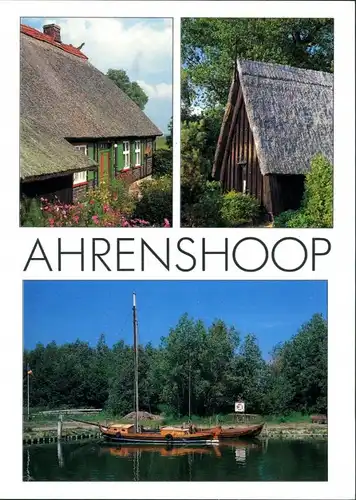 Ansichtskarte Ahrenshoop Haus in Niehagen, Kirche, Althäger Hafen 2000
