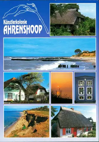 Ansichtskarte Ahrenshoop Künstlerkolonie Umland-Ansichten Mehrbildkarte 2013