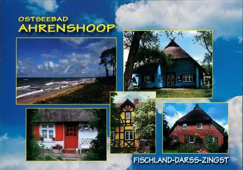 Ansichtskarte Fischland Strand Umland-Ansichten Häuser, Mehrbildkarte 2005