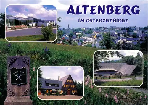 Altenberg (Erzgebirge) Mehrbild-AK Glück Gaststätte, Teilansicht 2010