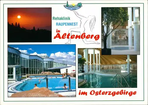 Altenberg (Erzgebirge) Sanatorium "Raupennest" Reha-Klinik Mehrbildkarte 2004