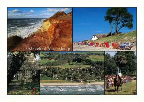 Ahrenshoop 5 farbige Ansichten, ua. Ostsee, Strand, Luftbild 2005
