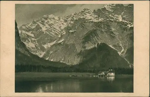 Ansichtskarte St. Bartholomä-Schönau am Königssee 1925 ungelaufen