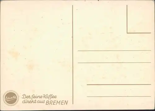 Gemälde nach H. Gleißner (Werbekarte Eduscho Kaffee Bremen) 1925