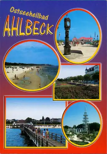 Ahlbeck (Usedom) Mehrbildkarte mit Strand, Ostsee, Seebrücke uvm. 2005