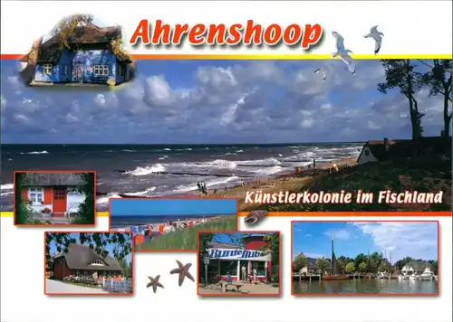 Ahrenshoop Künstlerkolonie im Fischland Mehrbild-AK Umland-Ansichten 2000