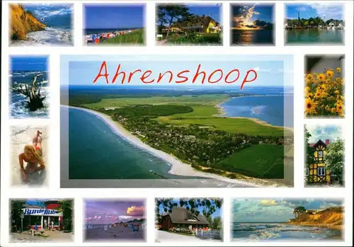 Ansichtskarte Ahrenshoop Luftbild Umland-Ansichten Mehrbild-Postkarte 2000