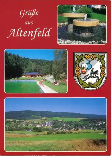 Altenfeld (Thüringen) Thüringer Wald Motive, Rennsteig, Mehrbild-AK 2000