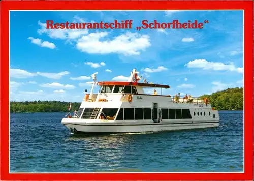 Schorfheide Restaurantschiff "Schorfheide" auf dem Werbellinsee 1995