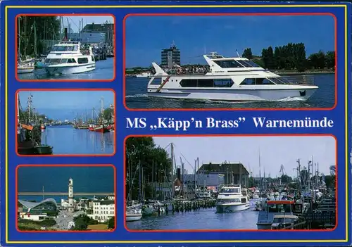 Ansichtskarte Warnemünde-Rostock MS "Käpp'n Brass" Warnemünde 1997