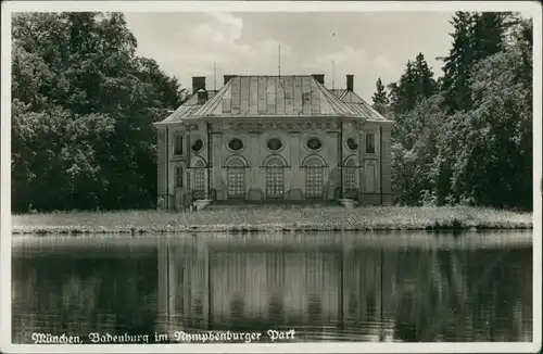 Ansichtskarte München Schloss Nymphenburg, Park, Babenburg 1940