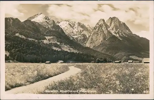 Garmisch-Garmisch-Partenkirchen Garmisch, Alpsitze, Waxenstein, Alpen-Berge 1941