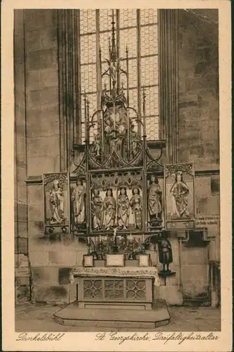 Dinkelsbühl St. Georgskirche Dreifaltigkeitsaltar, Kirche, Church 1920