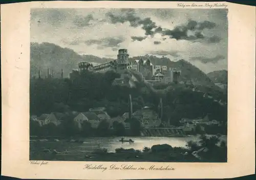 Heidelberg Heidelberger Schloss - Schloss im Mondschein 1922/1907