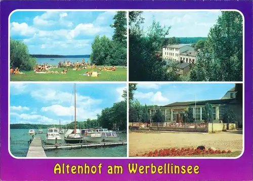 Altenhof-Werbellinsee-Schorfheide Badestelle, Märkischer Hof, Bootshafen, Strandpavillon 1980