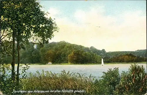 Ansichtskarte Malente Kellersee von der alten Kalkhütte 1914