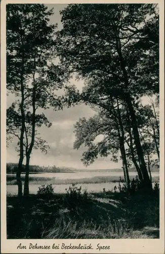 Ansichtskarte Berkenbrück Am Dehmsee 1952