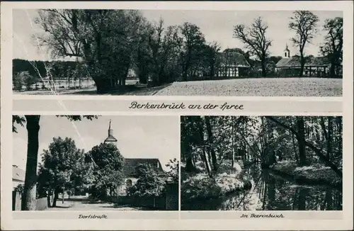 Ansichtskarte Berkenbrück 3 Bild: Stadt, Dorfstrasse 1941