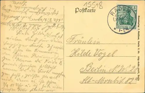 Ansichtskarte Rauen-Spreenhagen Steinerner Tisch - Waldpartie 1910