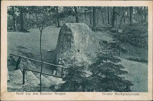 Rauen (Mark)-Spreenhagen Rauener Berge - Großer Margrafenstein 1928